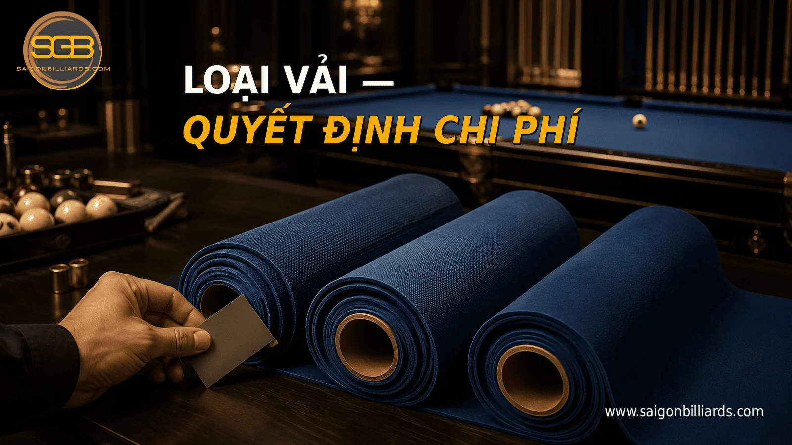 c&aacute;c loại vải bida kh&aacute;c nhau quyết định chi ph&iacute; thay mới