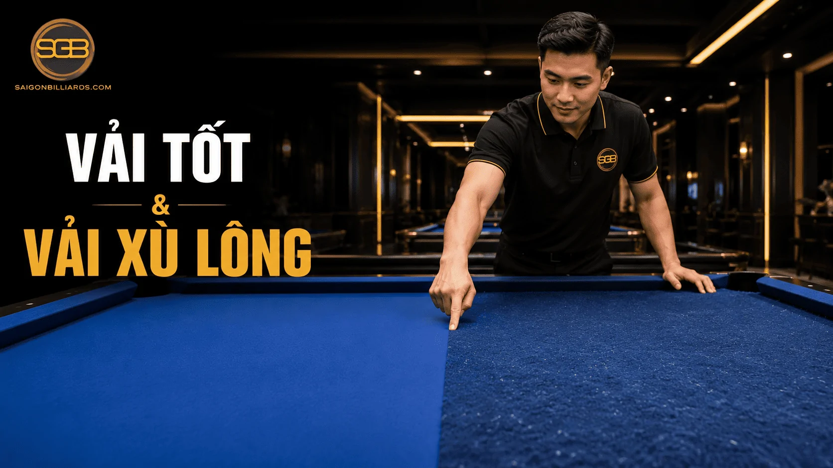 So s&aacute;nh vải bida tốt v&agrave; vải bị x&ugrave; l&ocirc;ng