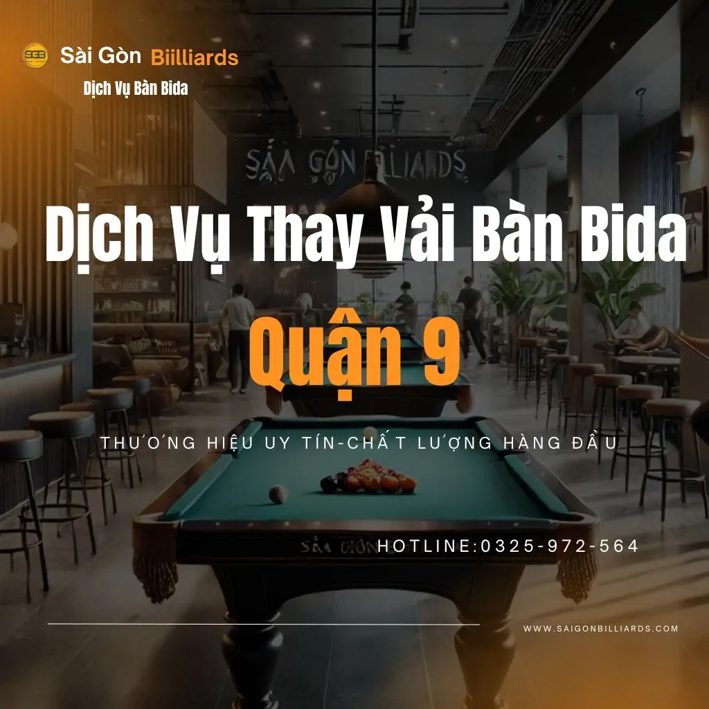 thay vai ban bida tại quận 9