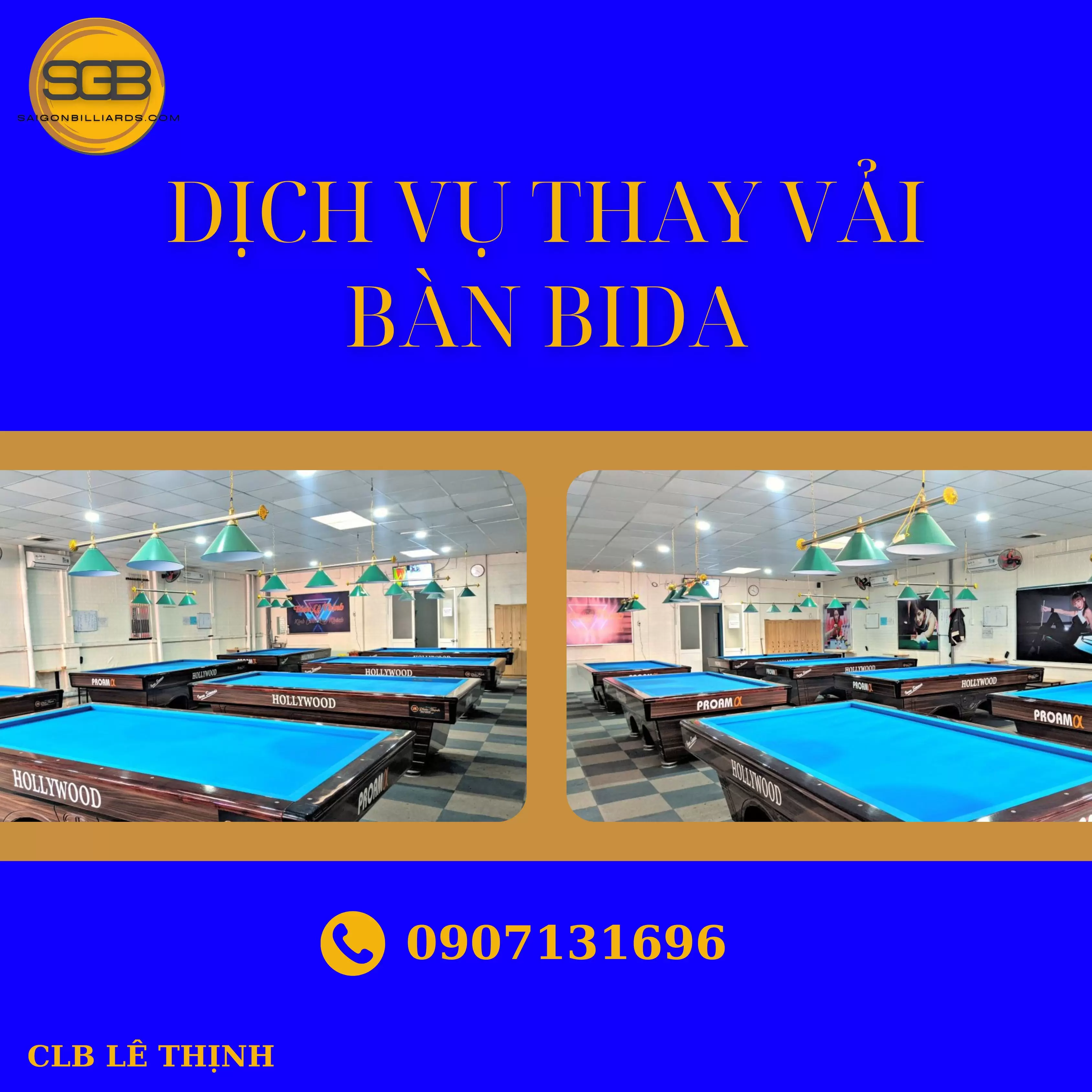 thay vải bàn bida tại quận 12