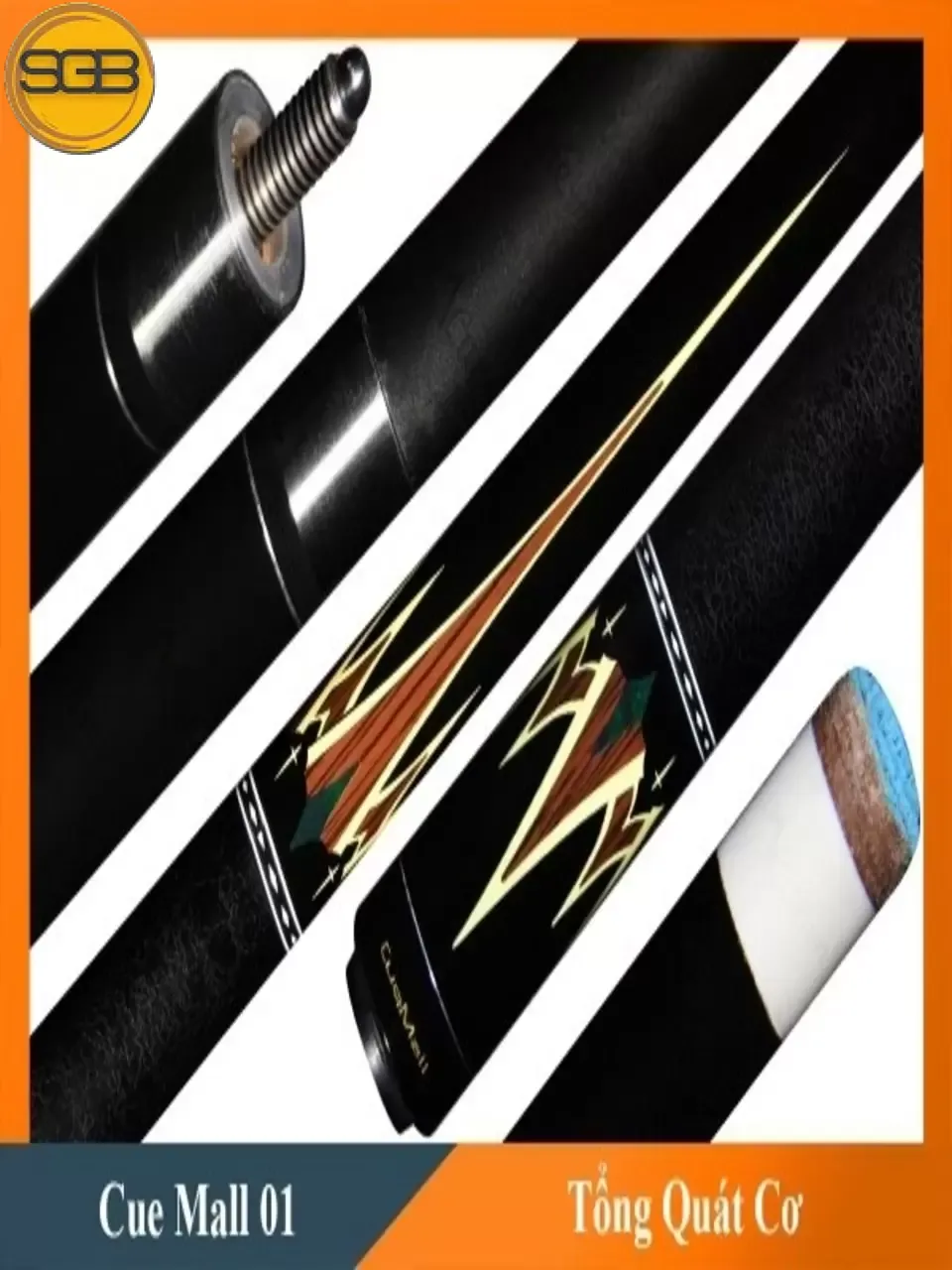 Cơ, Gậy Bi-a Cue Mall 01 Ngọn Sơn Đen