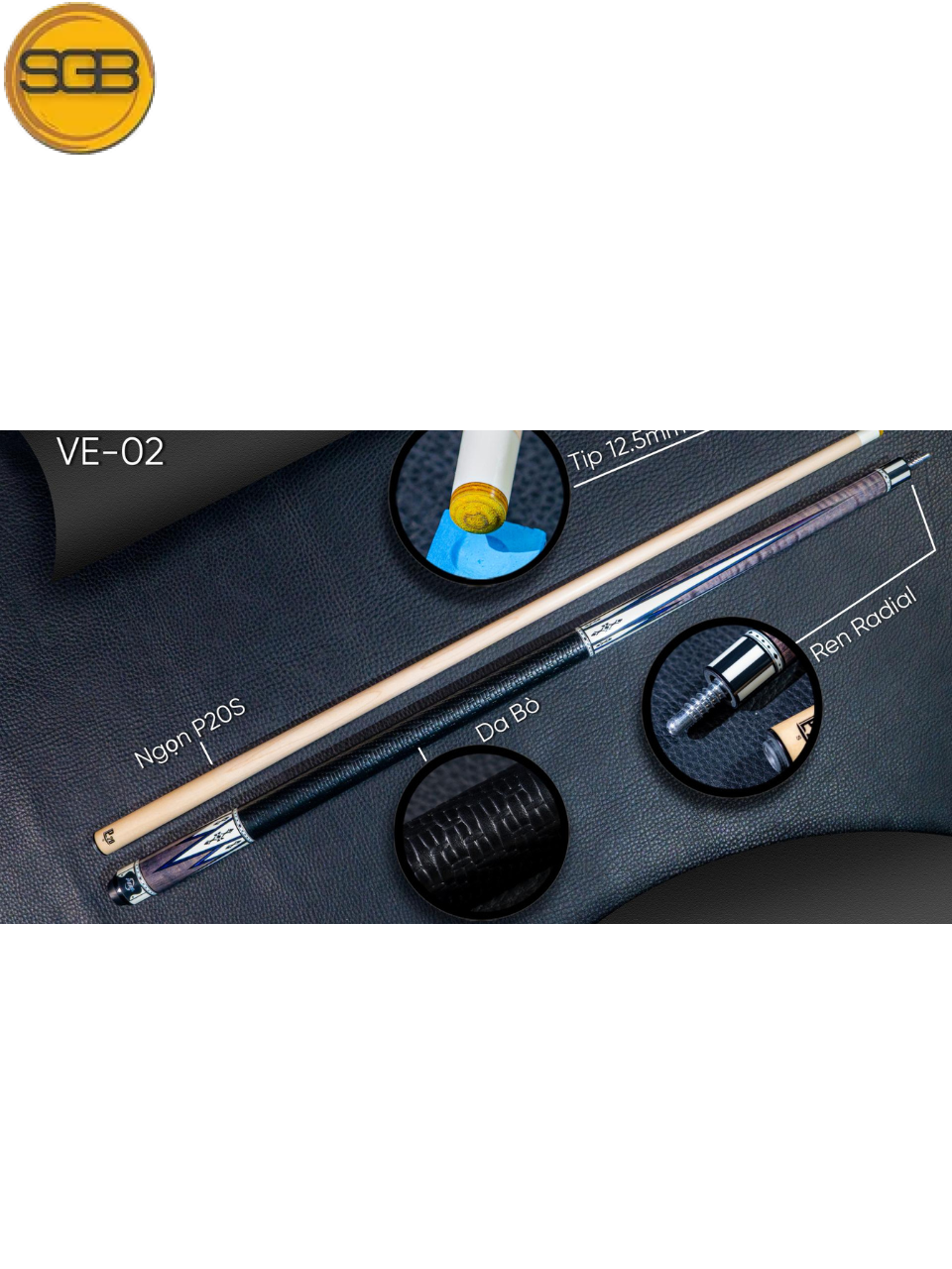 Cơ bida lỗ Peri VE-02