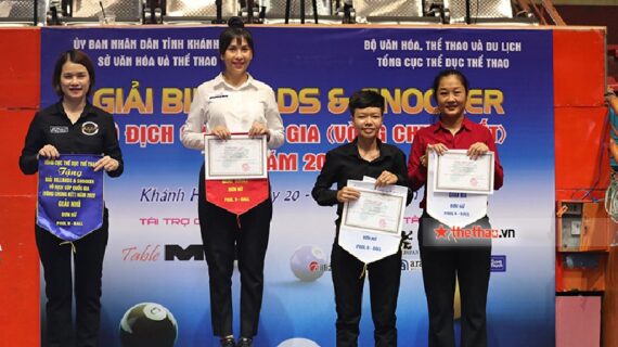 Bích Trâm phục thù Xuân Vàng, giành ngôi vô địch 9 bi nữ quốc gia 2022