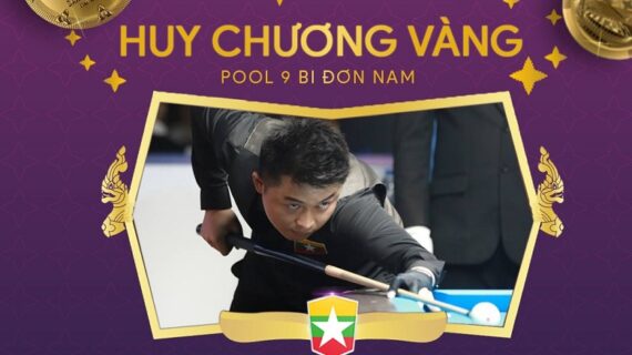 Phone Myint Kyaw thắng thuyết phục Aloysius Yapp, giành HCV pool 9 bi SEA Games 32